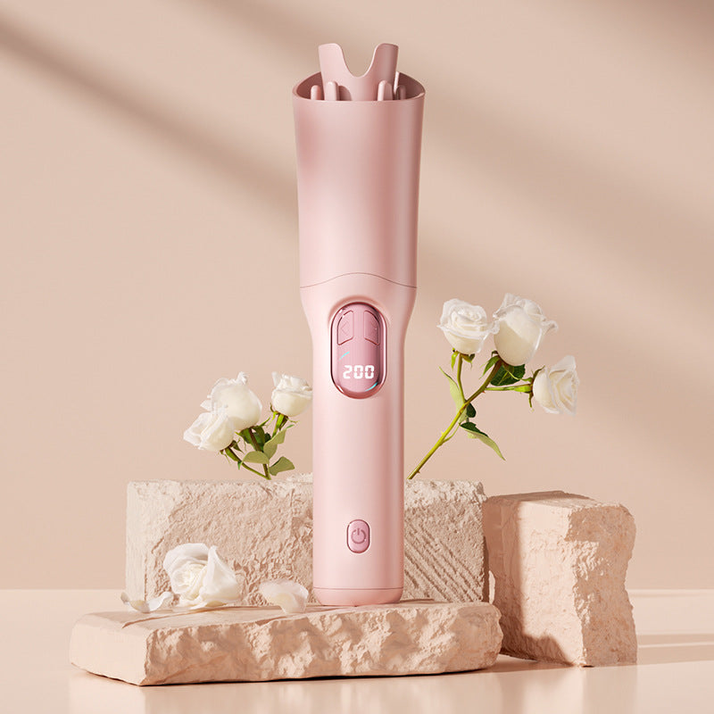 SILK ROLLA Cordless Automatic Hair Curler with LED Display