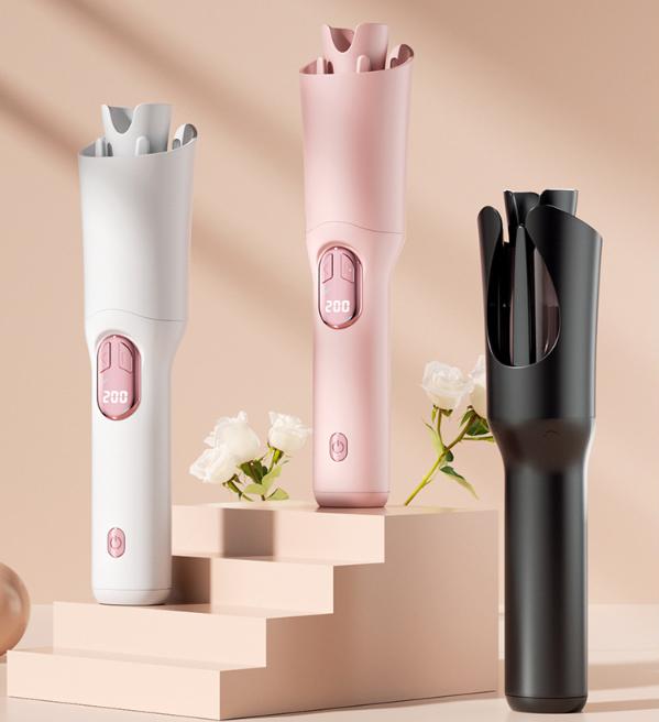 SILK ROLLA Cordless Automatic Hair Curler with LED Display