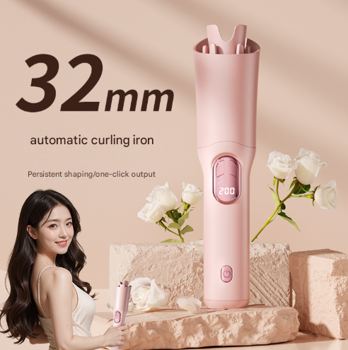 SILK ROLLA Cordless Automatic Hair Curler with LED Display