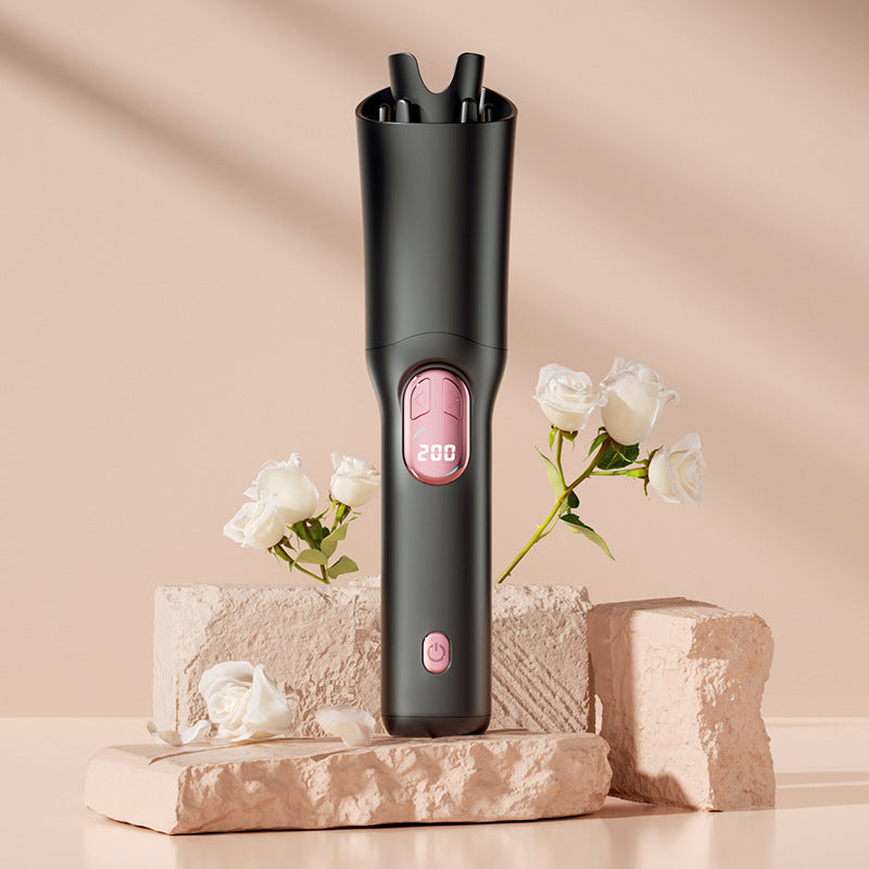 SILK ROLLA Cordless Automatic Hair Curler with LED Display