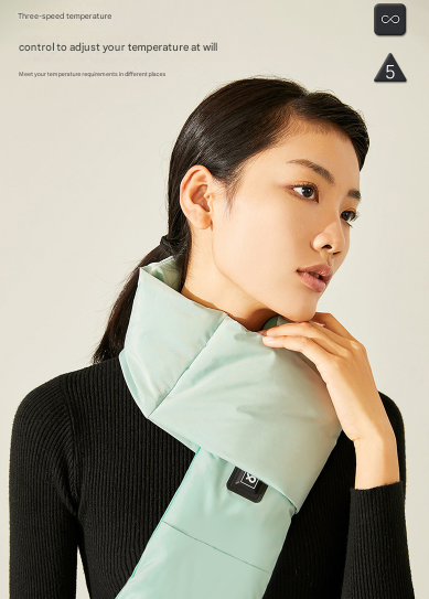Electric Heated Scarf - Portable Puffer Neck Warmer