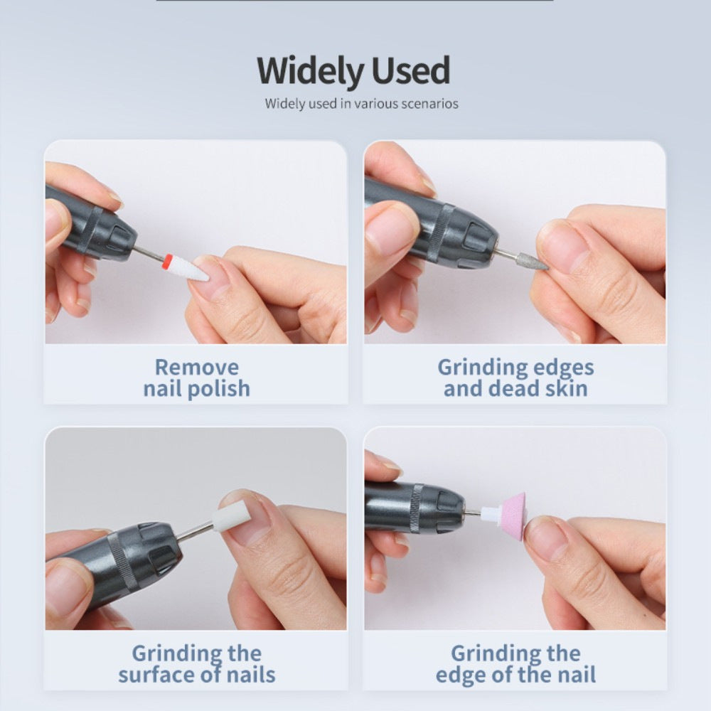 Professional Electric Nail Drill Pen Kit - Rechargeable Manicure & Pedicure Tool