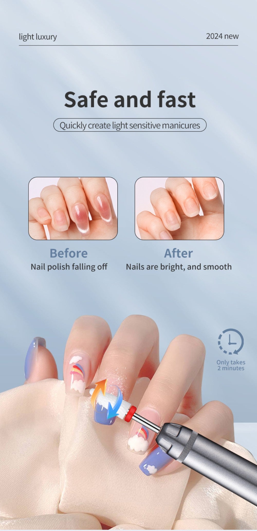 Professional Electric Nail Drill Pen Kit - Rechargeable Manicure & Pedicure Tool