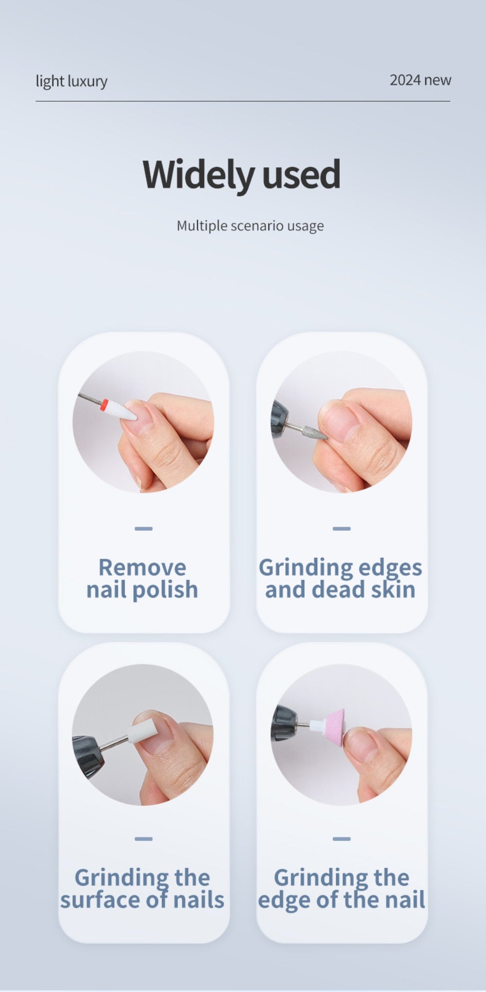 Professional Electric Nail Drill Pen Kit - Rechargeable Manicure & Pedicure Tool