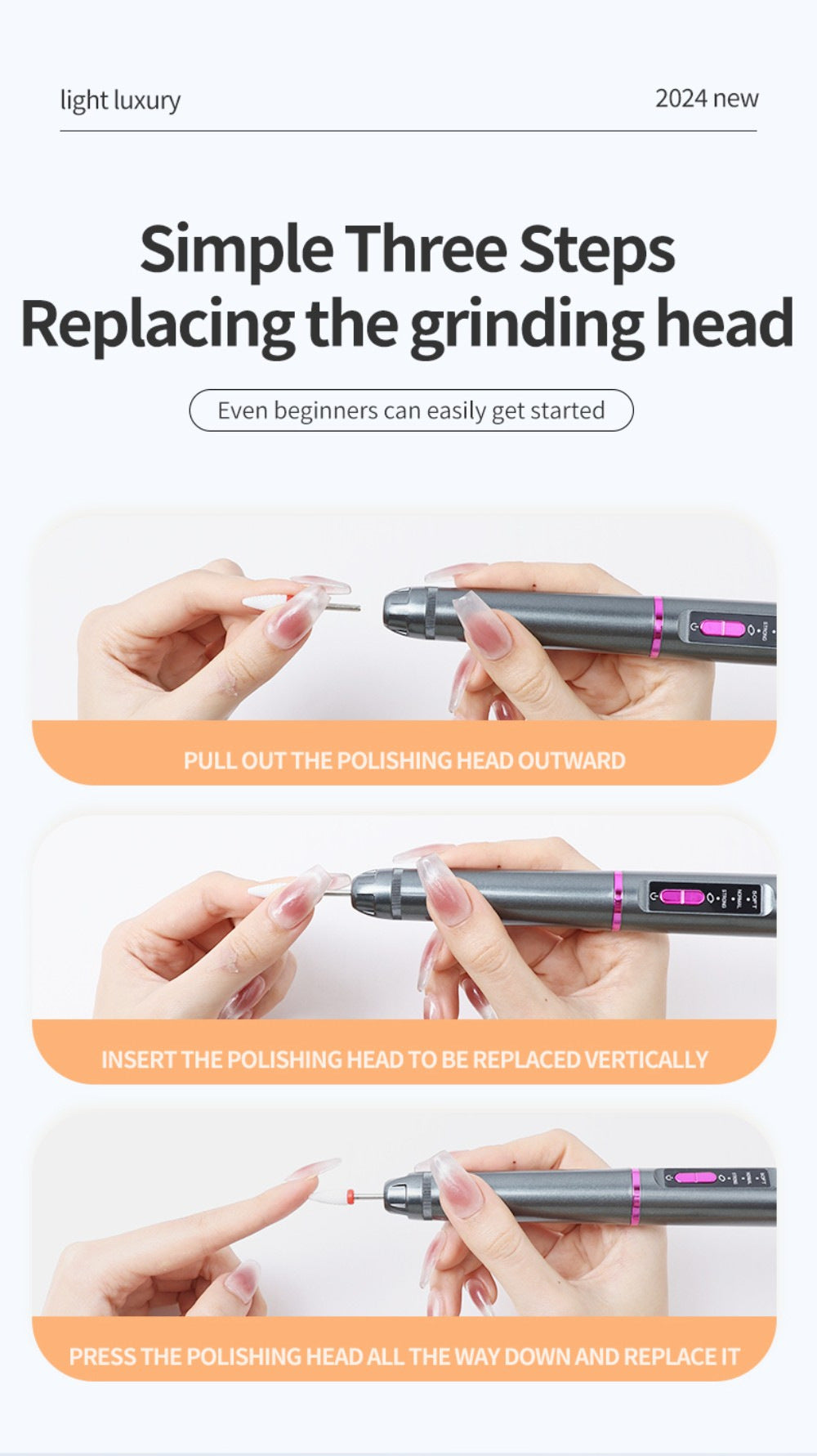 Professional Electric Nail Drill Pen Kit - Rechargeable Manicure & Pedicure Tool