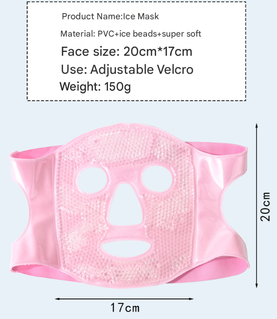 Reusable Cooling Gel Bead Face Mask and Eye Mask Set
