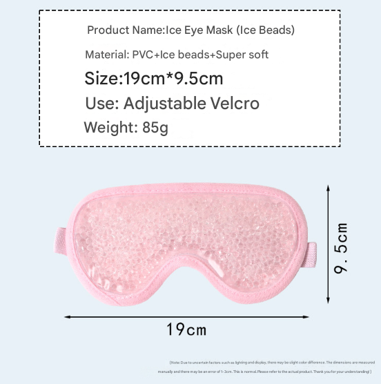 Reusable Cooling Gel Bead Face Mask and Eye Mask Set
