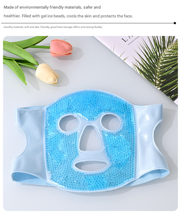 Reusable Cooling Gel Bead Face Mask and Eye Mask Set