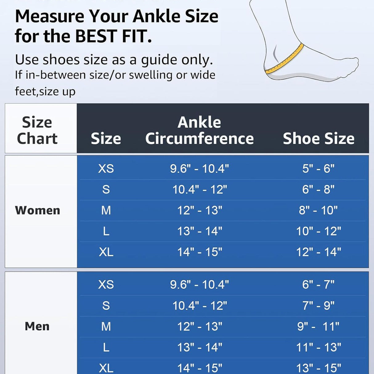 Triple Layer Compression Ankle Brace with Adjustable Lace Up Support