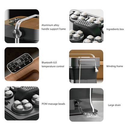 Collapsible Heated Foot Bath Massager