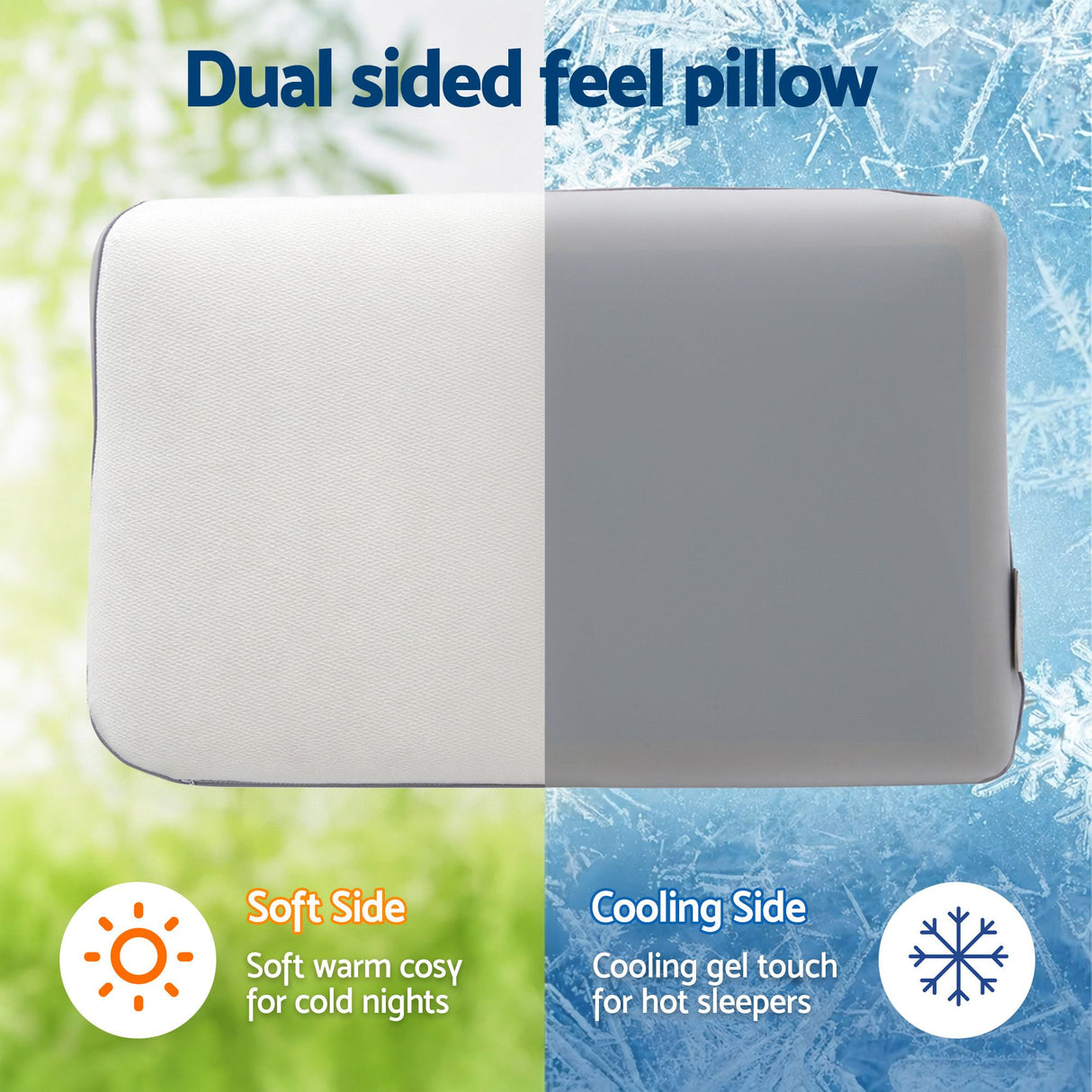 Cooling Memory Foam Pillow for Side Sleepers
