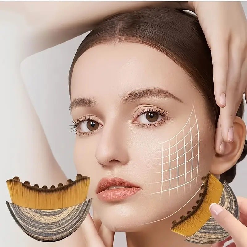 Facial Contour and Massage Brush with Storage Case