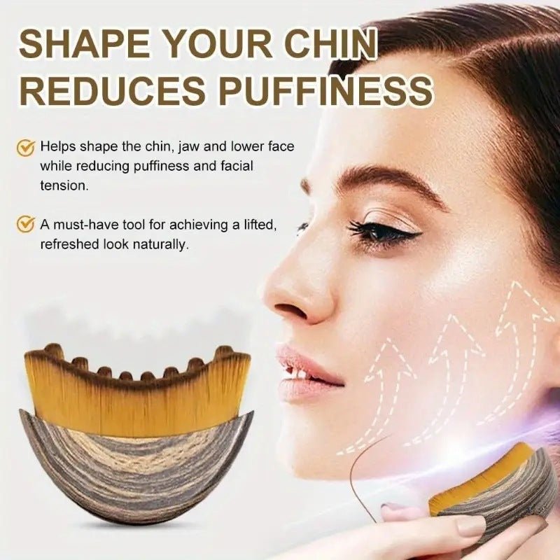 Facial Contour and Massage Brush with Storage Case