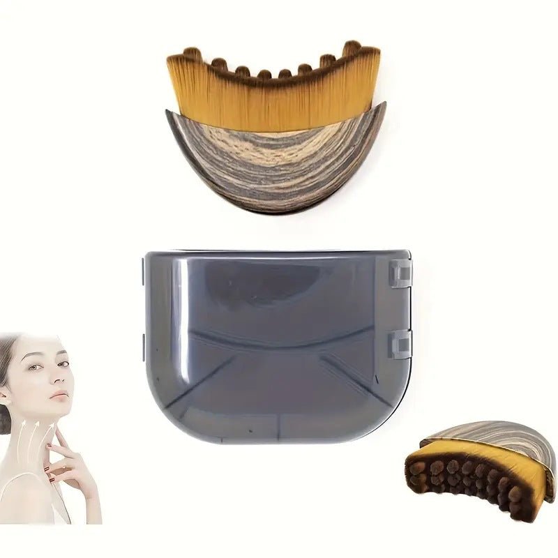 Facial Contour and Massage Brush with Storage Case