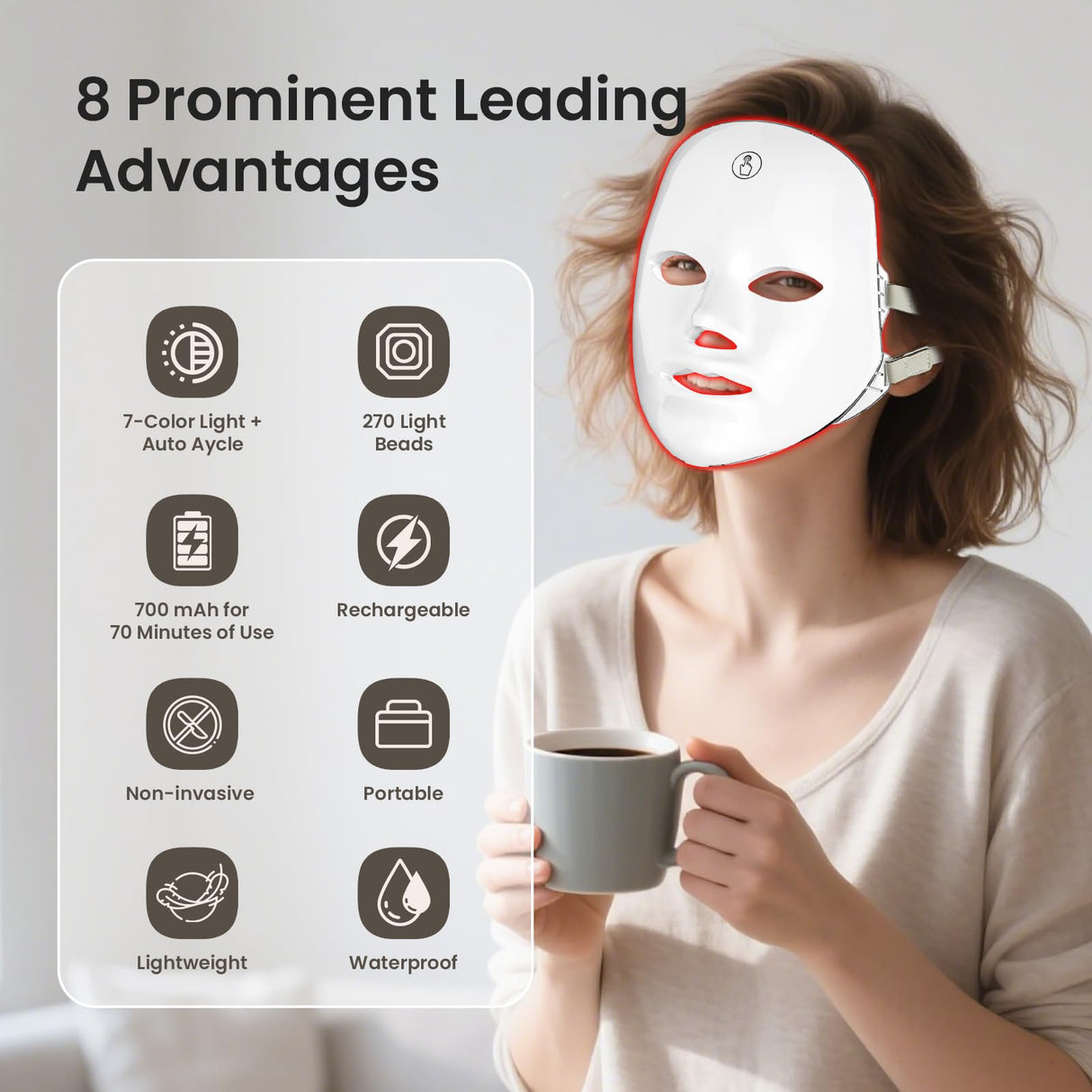 LED Light Therapy Face Mask