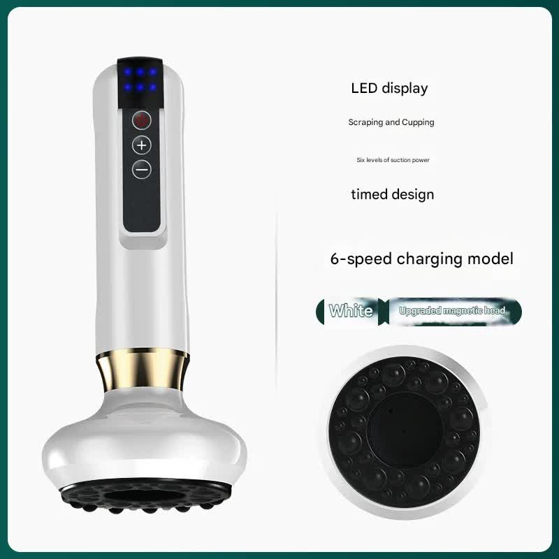 Rechargeable Electric Cupping & Gua Sha Massager with LED Display