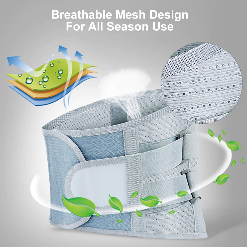 Self-Heating Lumbar Back Support Belt, Lower Back Pain Relief - Silk Rolla