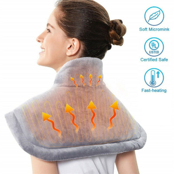 Electric Neck and Shoulder Heating Pad, Therapeutic Pain Relief