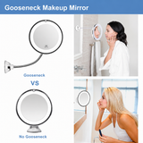 10X LED Magnifying Makeup Mirror 360° Rotation