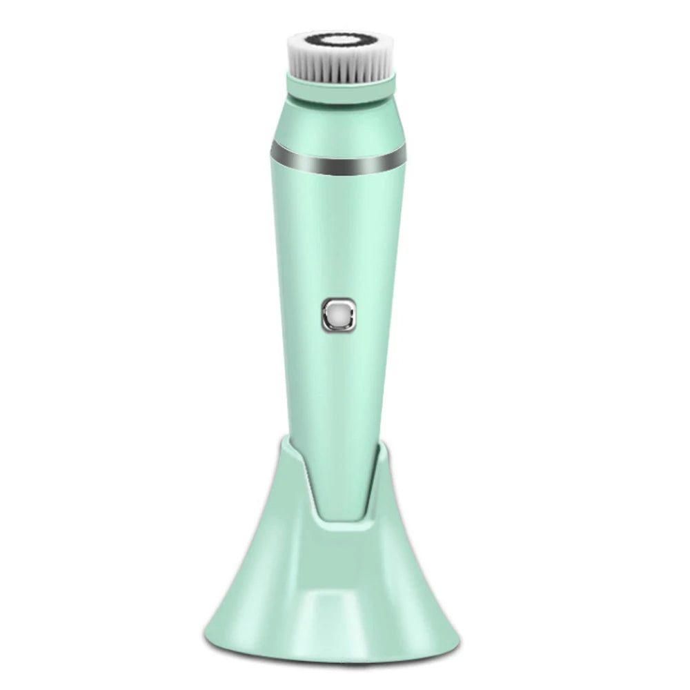 4-in-1 Electric Facial Cleansing Brush & Massager