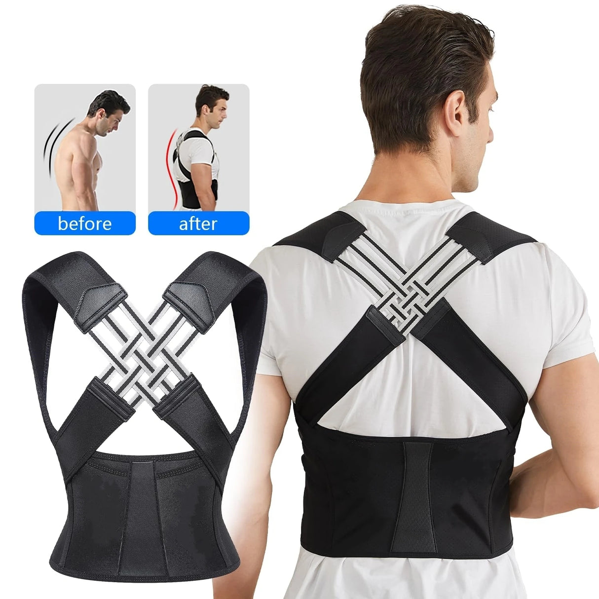 Adjustable Back Brace Posture Corrector