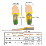 Orthotic Insoles Arch Support Gel Cushion