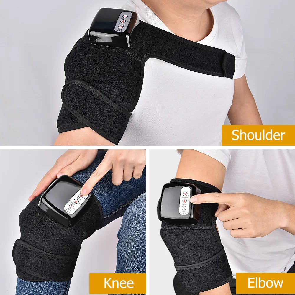 Rechargeable Heated Wrap Massager for Knee, Shoulder & Elbow