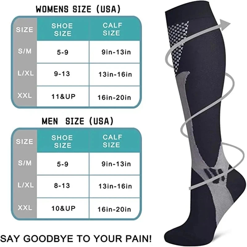 Compression Socks with Circulation Support