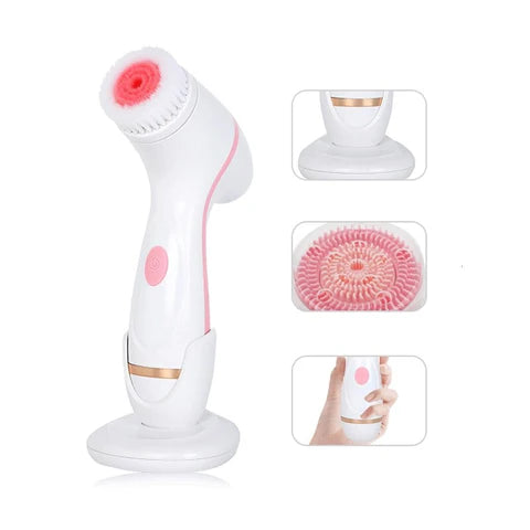 Ultrasonic Facial Cleansing Brush Set – Rechargeable Deep Clean Face Brush