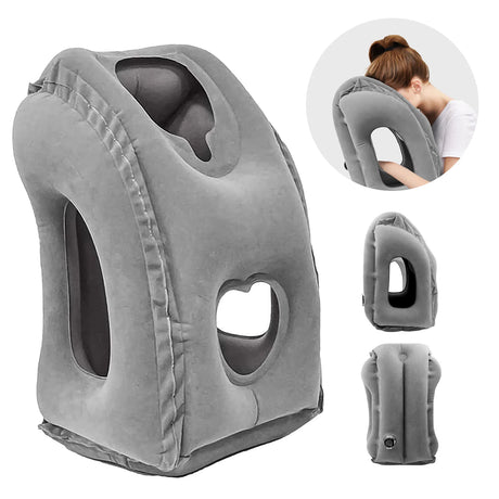 Inflatable Neck Travel Pillow - Silk Rolla