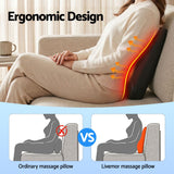 Heated Back Massager with Lumbar Support Cushion
