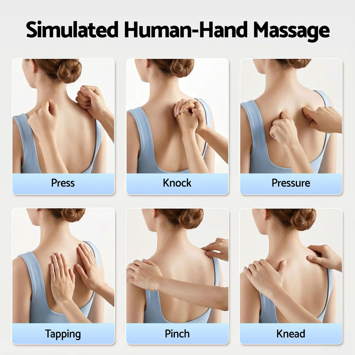 Heated Back Massager with Lumbar Support Cushion