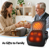 Heated Back Massager with Lumbar Support Cushion
