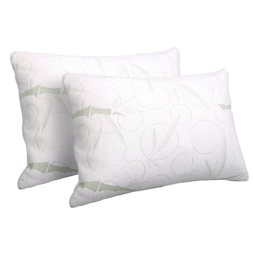 Bamboo Memory Foam Pillow 2 Pack