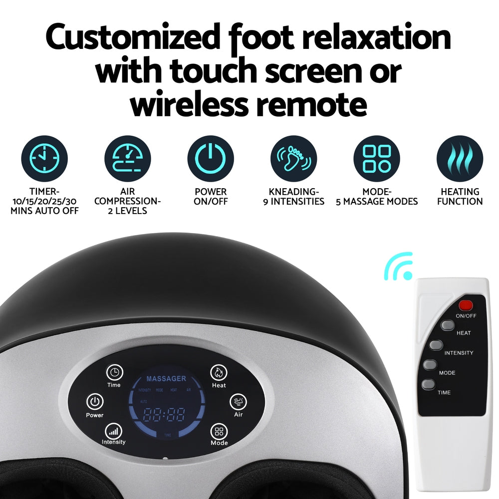 Livemor Heated Foot Massager - Electric Kneading Therapy for Foot Pain Relief & Relaxation