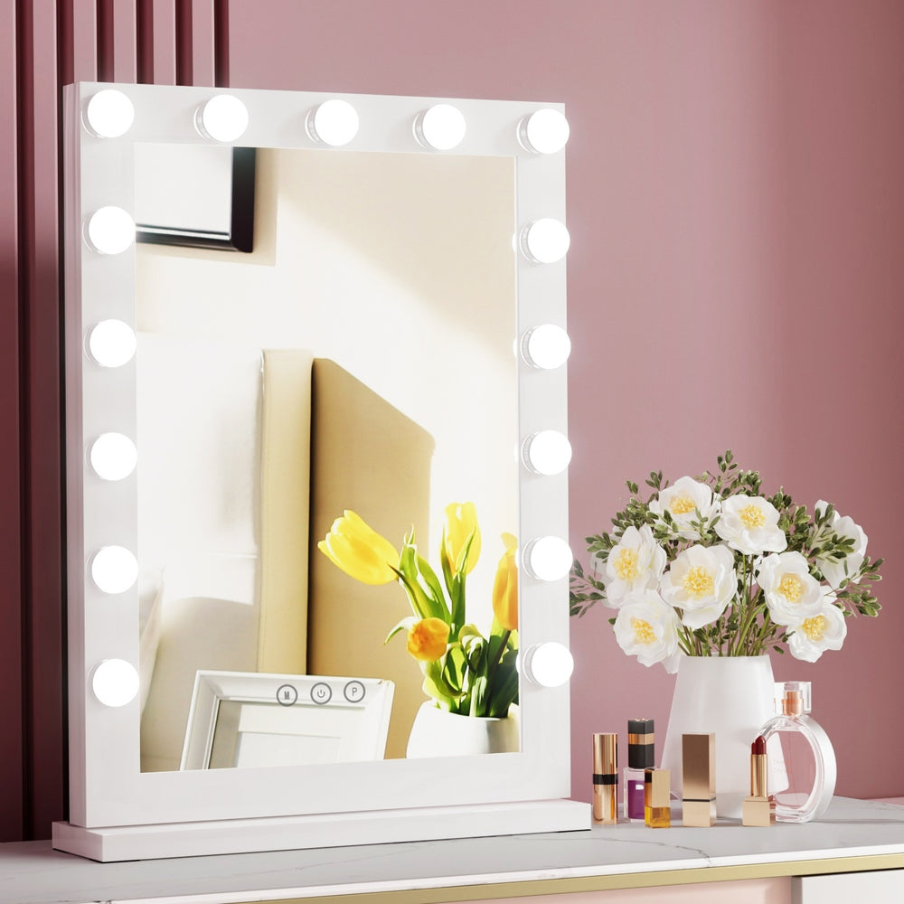 Embellir Hollywood Makeup Mirror with Light Frame Vanity Dimmable Wall 15 LED