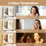 Embellir Makeup Mirror 58x46cm 360 Rotatable Vanity Mirror with Lights Bright Light Strip Adjustable