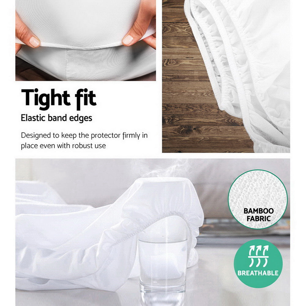 Waterproof Bamboo Mattress Protector - Silk Rolla