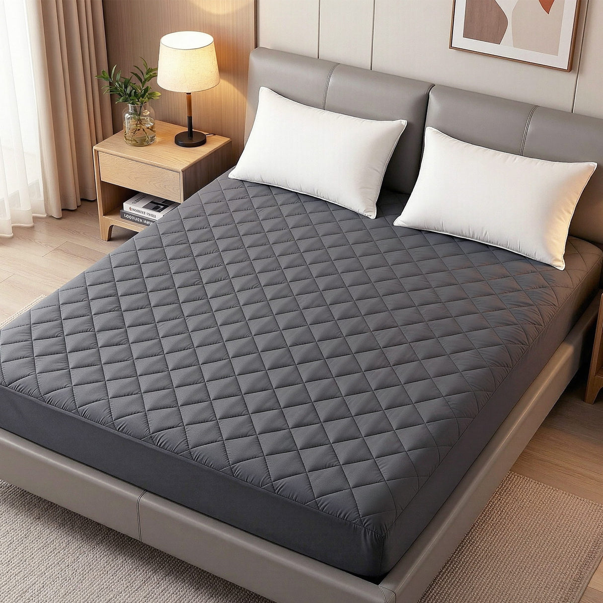 Water-Resistant Microfibre Mattress Protector - Silk Rolla