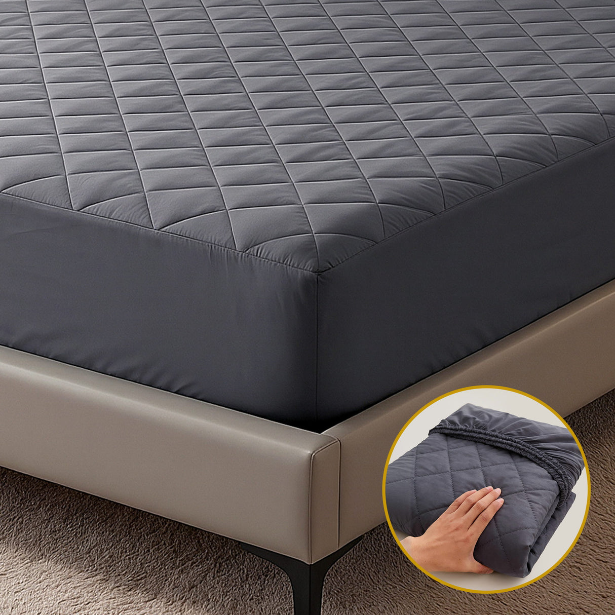 Water-Resistant Microfibre Mattress Protector - Silk Rolla