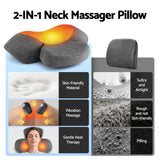 Rechargeable Heated Cervical Neck & Shoulder Massager Pillow