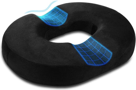 Orthopaedic Memory Foam Donut Seat Cushion - Silk Rolla