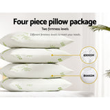 Bamboo Hotel Bed Pillows 4 Pack