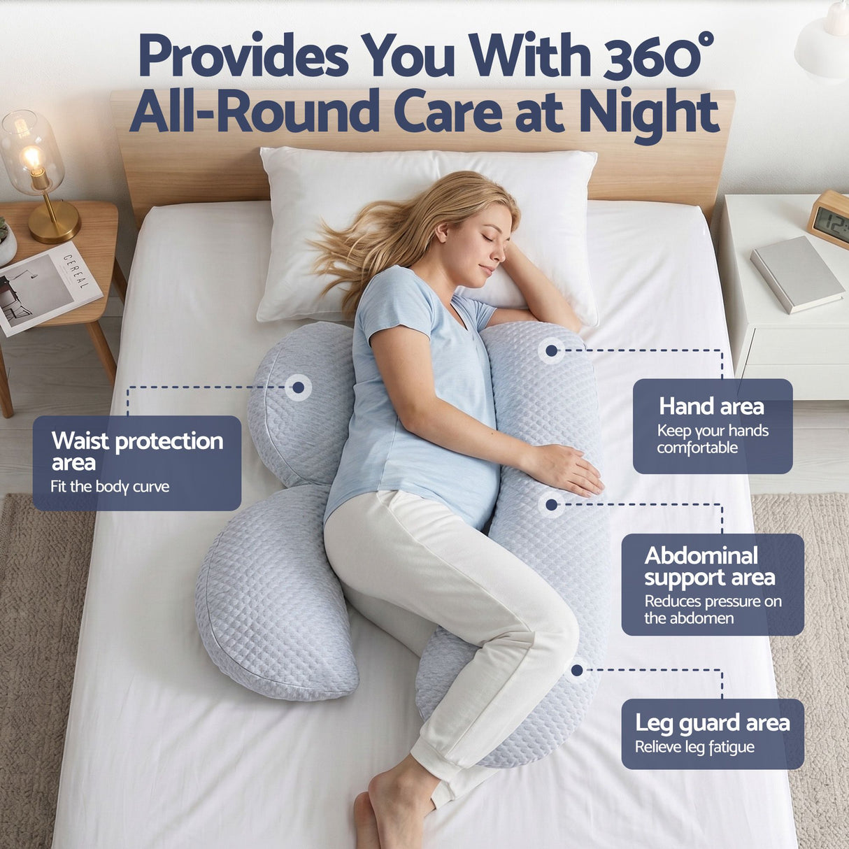 Adjustable Cooling Pregnancy Pillow