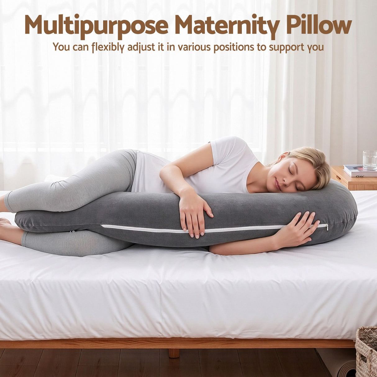 Pregnancy Body Pillow for Side Sleepers