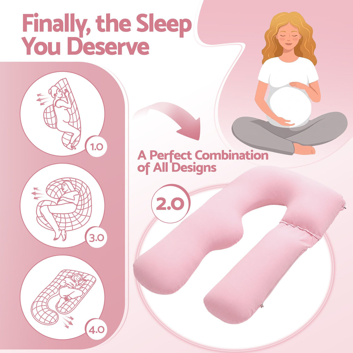 Full Body Pregnancy Pillow for Sleeping