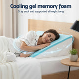 Adjustable Memory Foam Wedge Pillow for Back, Neck & Leg Support