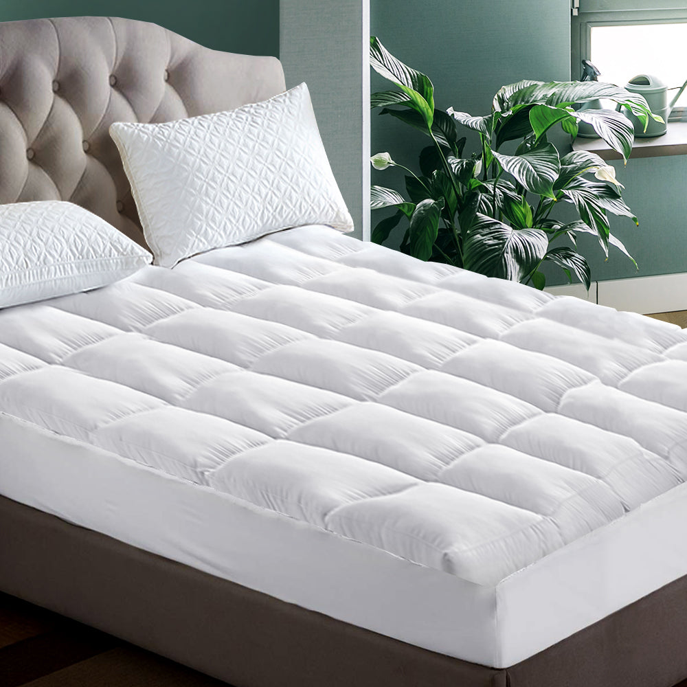 Pillowtop Mattress Topper for Plush Comfort & Support