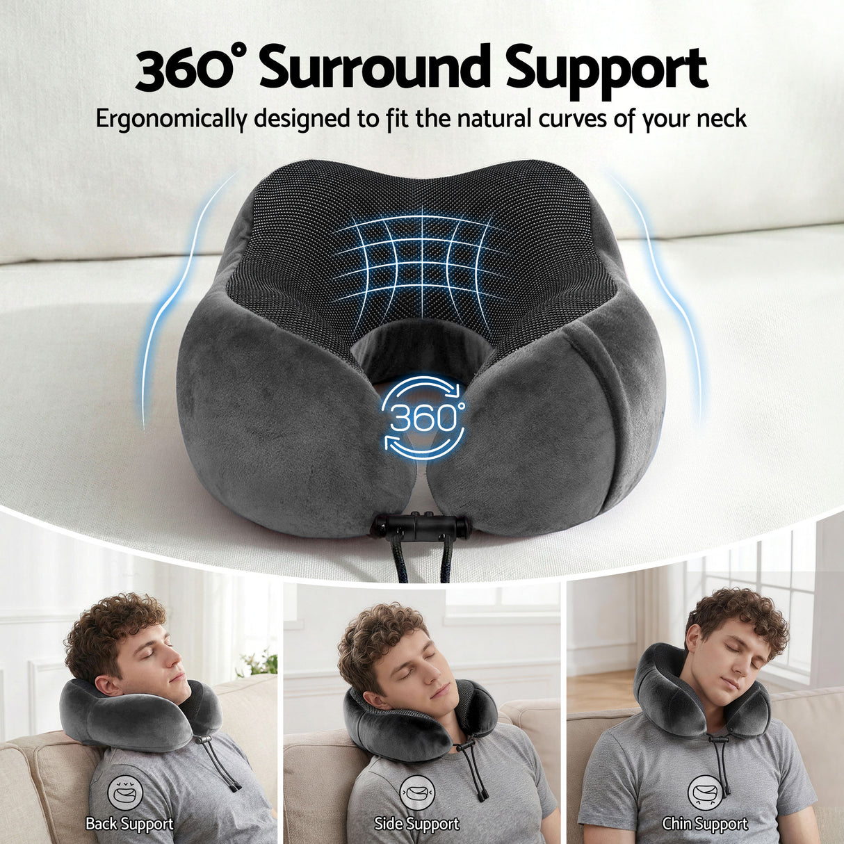 Memory Foam Travel Neck Pillow