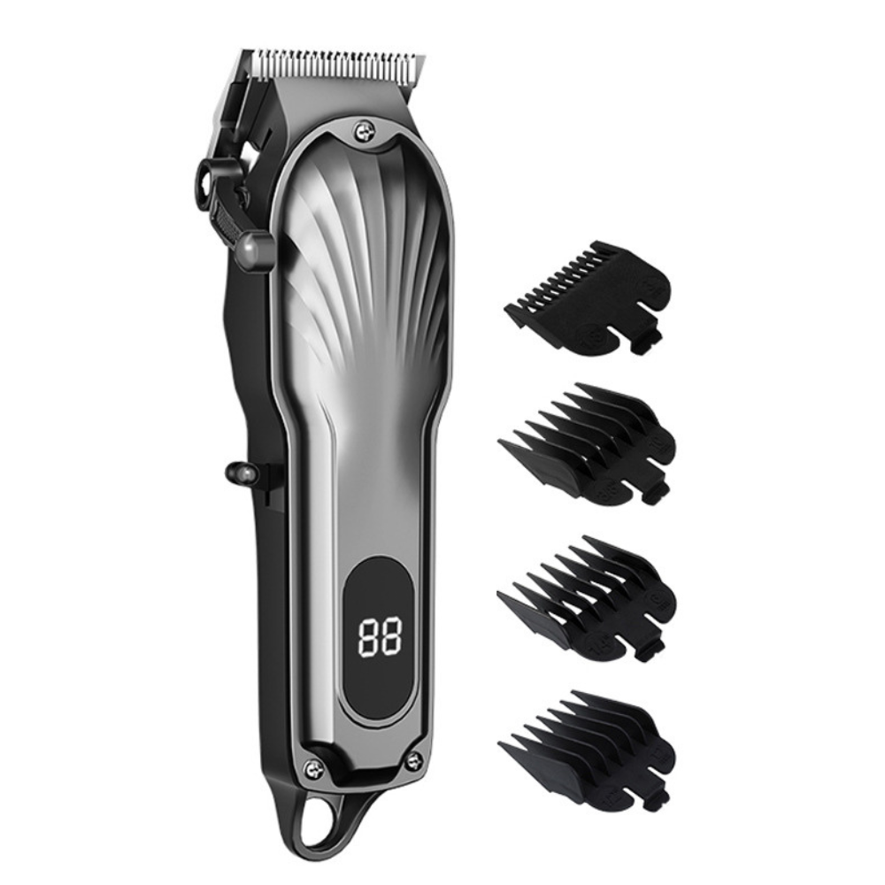 Professional Cordless Hair Clipper with LED Display